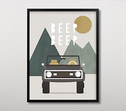 Minted® Beep Beep Wall Art by Christie Garcia