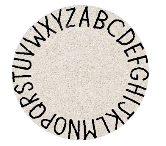 Lorena Canals Machine Washable ABC Round Rug