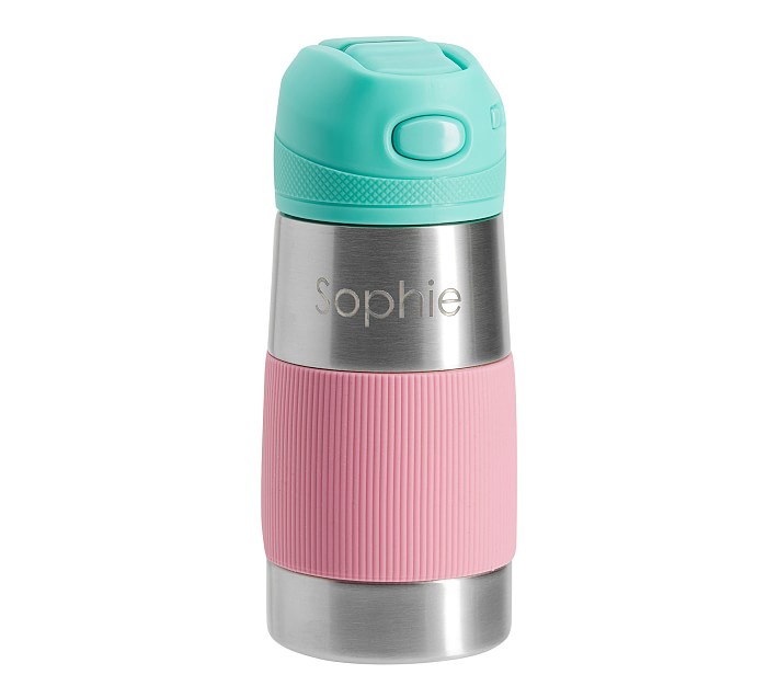 Astor Pink/Aqua Water Bottle | Pottery Barn Kids