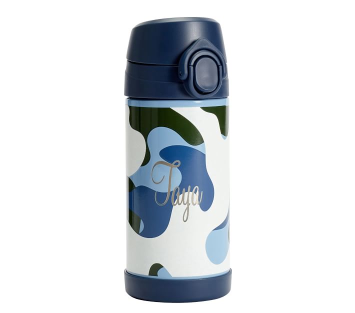 Mackenzie Blue Green Camo Glow-in-the-Dark Water Bottles