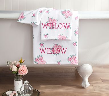 LoveShackFancy Bath Set - Towels, Shower Curtain, Bath Mat | Pottery ...