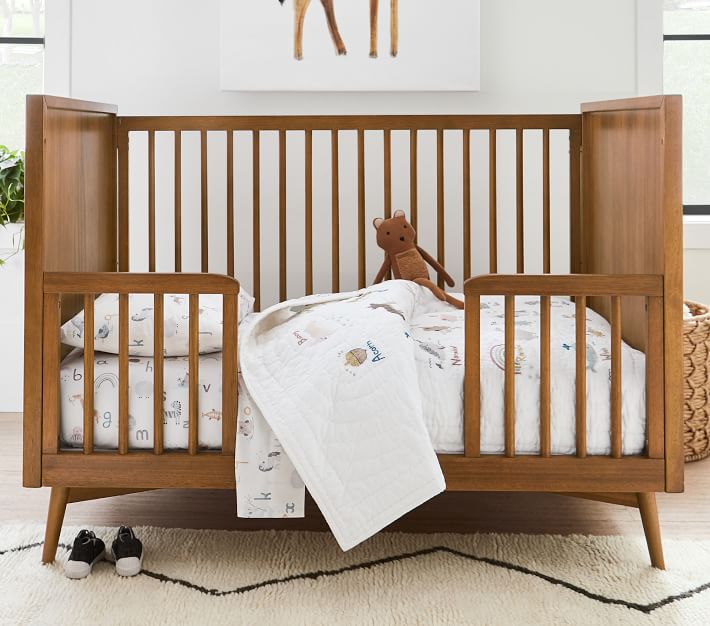 west elm x pbk MidCentury Toddler Bed & Conversion Kit Pottery Barn Kids