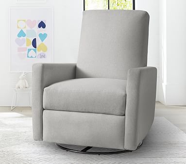 Phoenix Manual & Power Nursery Swivel Glider Recliner Chair | Pottery ...