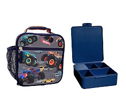 Bentology Lunch Box Set for Kids - Boys Insulated Lunchbox Tote, Water  Bottle, and Ice Pack - 3 Pieces - Monster Truck