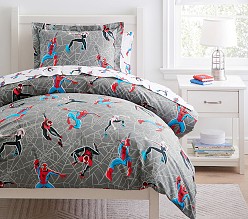 Marvel's Spider-Man Glow-in-the-Dark Duvet Cover & Shams