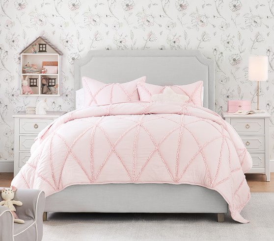 Ava Upholstered Kids Bed | Pottery Barn Kids