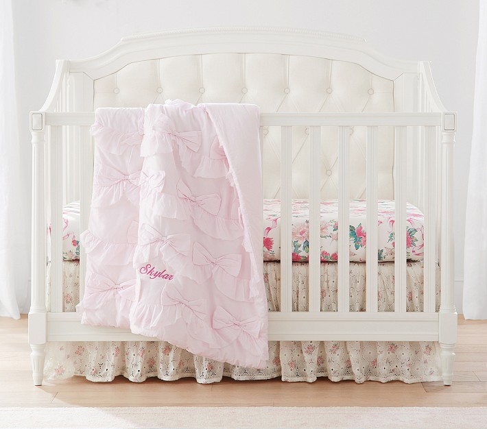 LoveShackFancy Bow Baby Bedding | Pottery Barn Kids