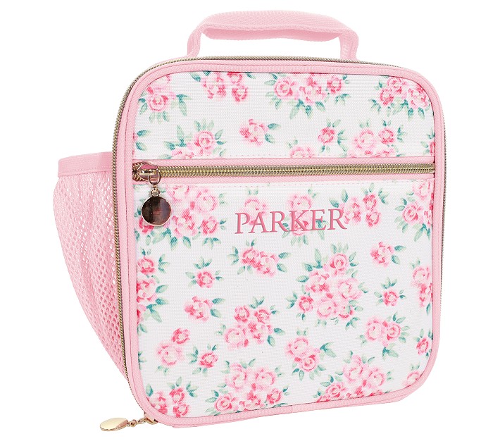 Custom Floral Insulated Lunch Bag (Personalized)