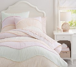 Ryleigh Ruched Wave Quilt & Shams