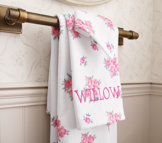 LoveShackFancy Bath Set - Towels, Shower Curtain, Bath Mat | Pottery ...