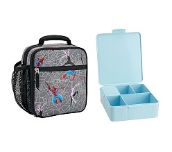 Marvel Comics Spider Man Pottery Barn Kids Cold Pack Lunch Box Mono Elijah  H318