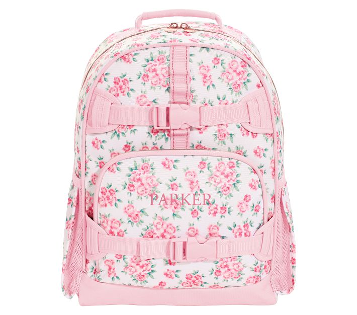 Pottery Barn Kids Backpack Pink and Navy with Francesca Monogram