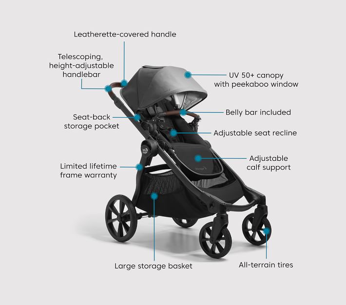 barndom presse venom Baby Jogger City Select 2 Eco Stroller | Pottery Barn Kids