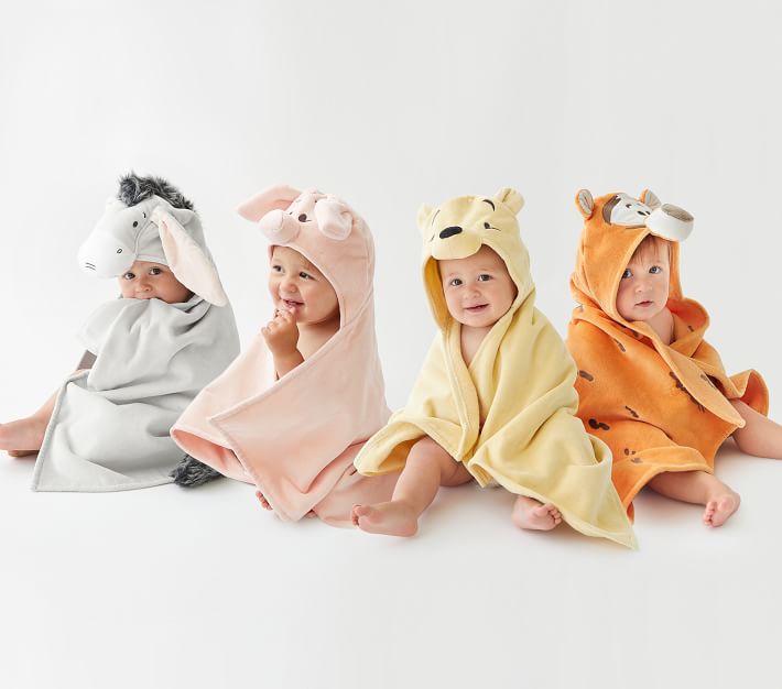 Winnie The Pooh Hooded Towel and Washcloth 6pc