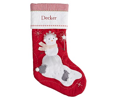 NWT Pottery Barn Kids Airplane Red Quilted Christmas Stocking, Monogram  Hunter