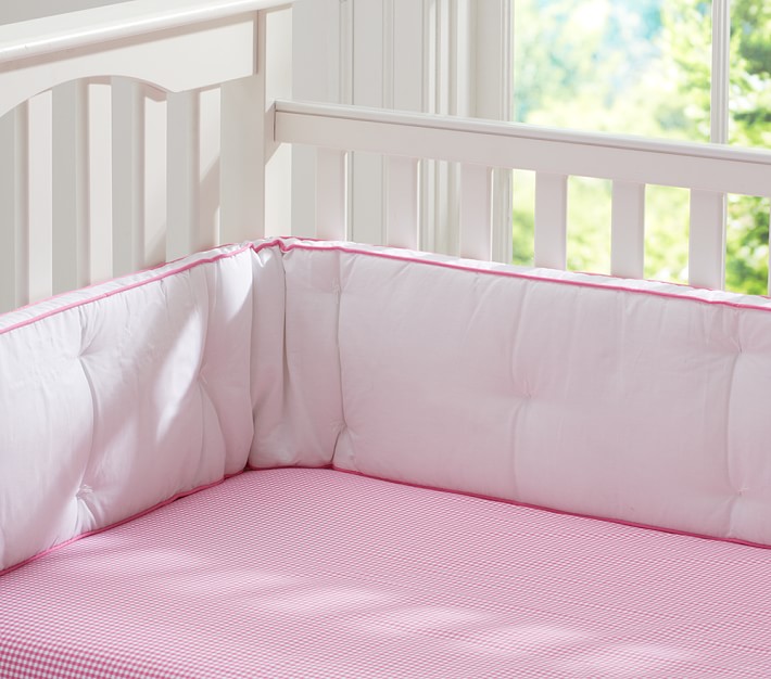 Gingham Organic Crib Fitted Sheet Pottery Barn Kids