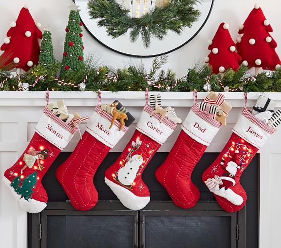 Ivy the Fairy Quilted Light-Up Christmas Stockings | Pottery Barn Kids