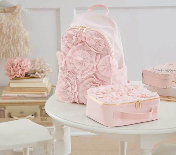 Couette Bébé Pottery Barn Monique Lhuillier Rosette - Taille 36x50 Pouces, Couleur Blush, Douce Et Décorative
