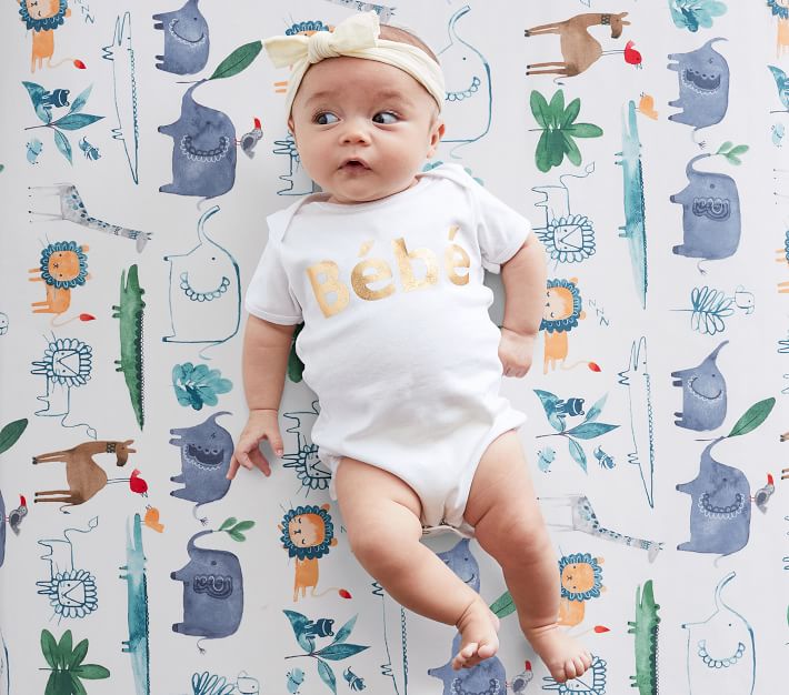 Organic Colby Crib Sheets Set of 2 Pottery Barn Kids