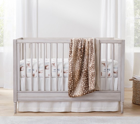 Fawn Faux-Fur Baby Blanket | Pottery Barn Kids