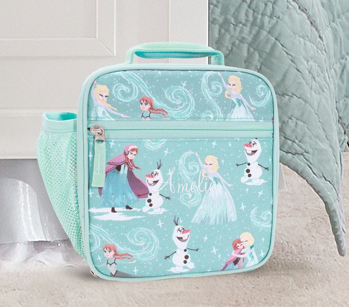 Disney Frozen Lunch Box Container Blue Girls Microwavable Made in Japan