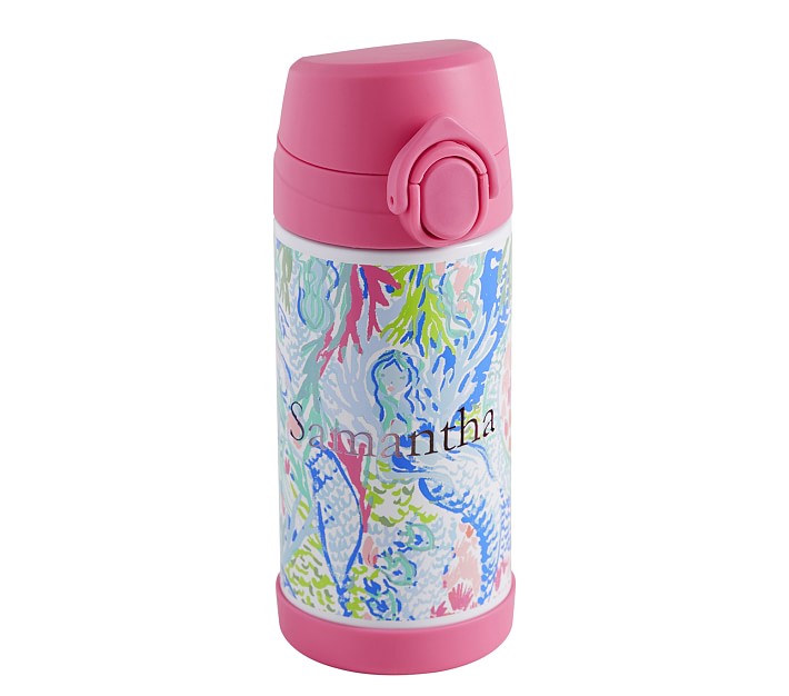 Mermaid Personalized With Name Kids Water Bottle Tumblers