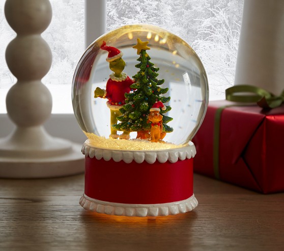 Dr. Seuss's The Grinch™ Personalized Light-Up Snow Globe | Pottery Barn ...