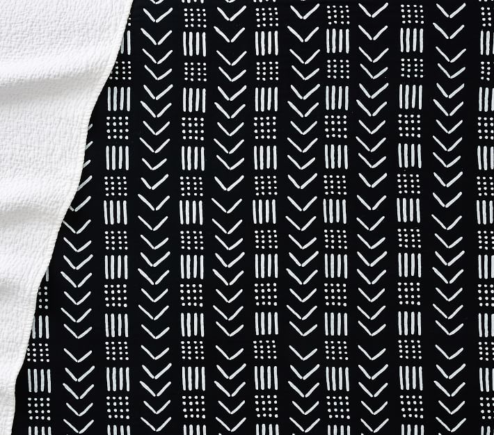 Mudcloth Organic Muslin Crib Fitted Sheet Pottery Barn Kids