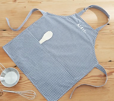 Mother and Daughter Navy Gingham Apron Set