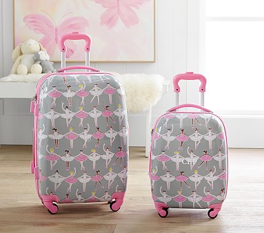 Mackenzie Pink Sparkle Glitter Hard-Sided Luggage