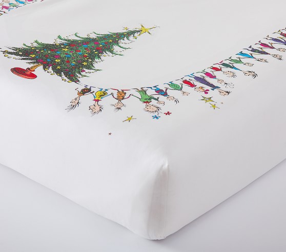 Dr. Seuss's The Grinch™ Picture Perfect Organic Crib Fitted Sheet ...