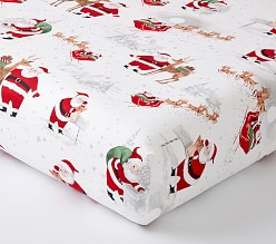 Heritage Santa Organic Crib Fitted Sheet