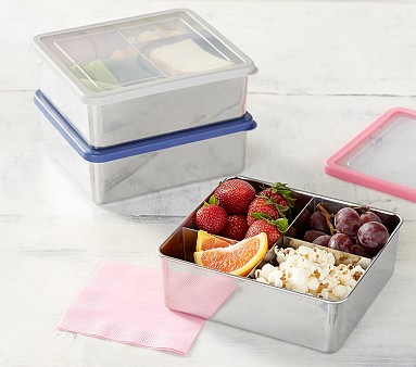 KKART Bento Lunch Box for Kids 4 Compartment Lunch Box with Spoon
