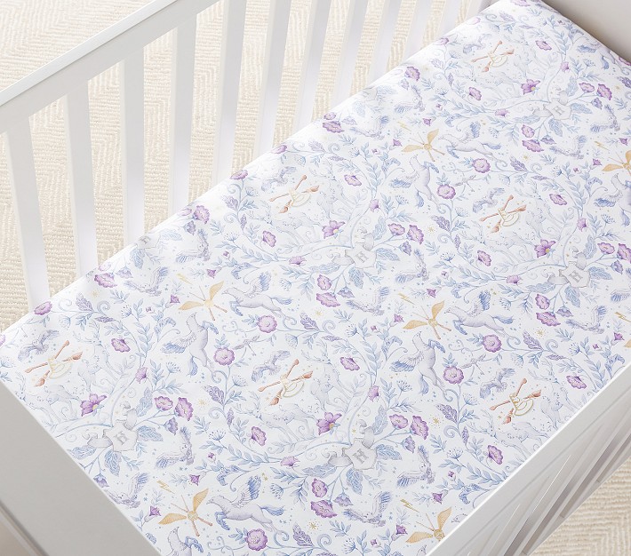 Warner Brothers Harry Potter Nursery Fitted Mini Crib Sheet - White