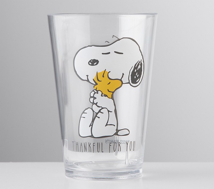 Peanuts Snoopy Holiday Fun 10-Ounce Pint Glasses Set of 4