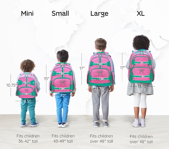 Mackenzie Solid Pink With Green Trim Backpacks | Pottery Barn Kids