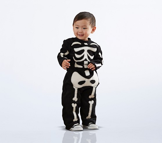 Baby Glow-in-the-Dark Skeleton Halloween Costume | Pottery Barn Kids