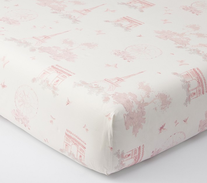 Toile crib outlet bedding