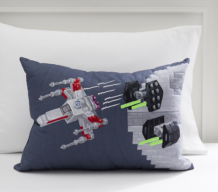 LEGO® Star Wars™ Ship Fight Glow-in-the-Dark Lumbar Pillow