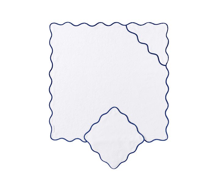 Organic Scallop Baby Hooded Towel & Washcloth Set Pottery Barn Kids