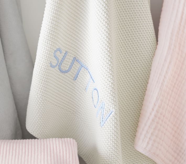 Sweater Knit Baby Blanket Pottery Barn Kids