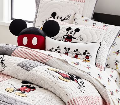 Disney Mickey Mouse Organic Sheet Set & Pillowcases | Pottery Barn Kids