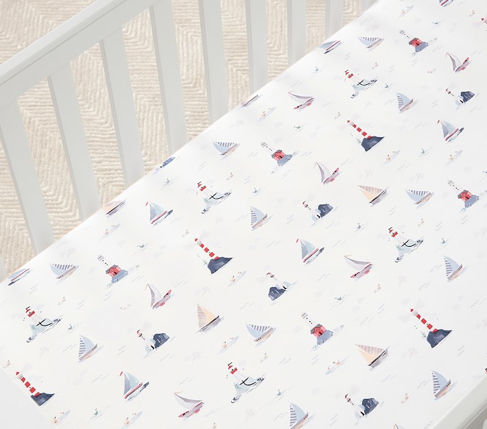 Sailboat crib outlet sheet