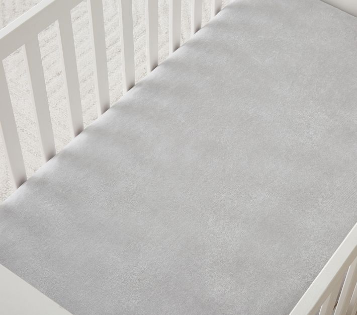 Velour Organic Crib Fitted Sheet Pottery Barn Kids