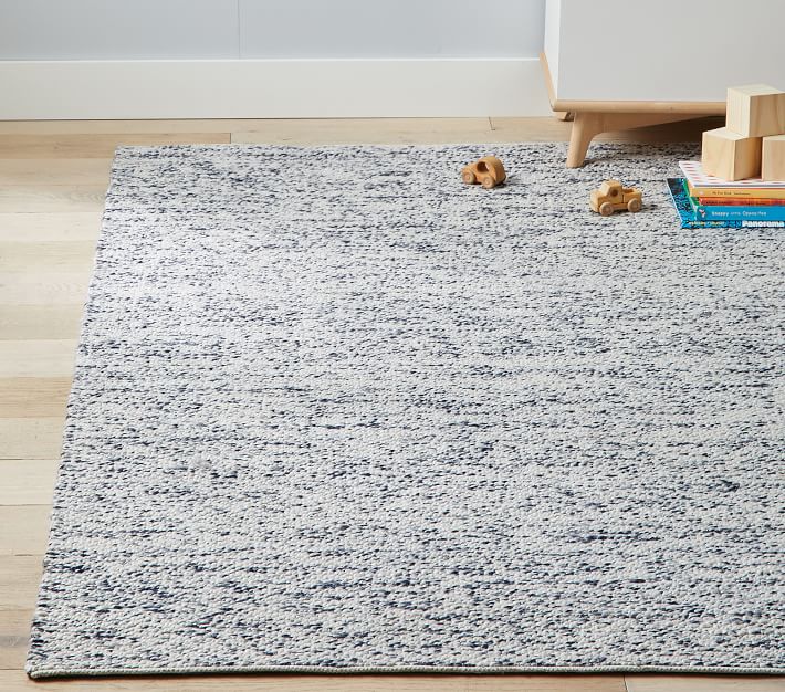 White & Navy Printed Chenille Rug, Hobby Lobby