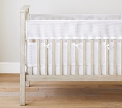 BreathableBaby® for Pottery Barn Baby Linen Mesh Liner, Crib Bedding