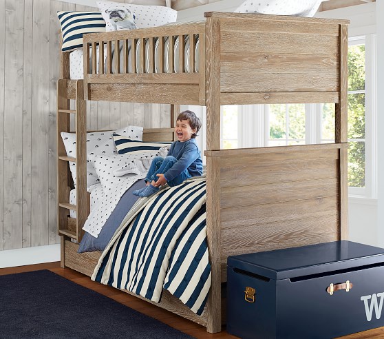 Charlie Single-Over-Single Kids Bunk Bed | Pottery Barn Kids