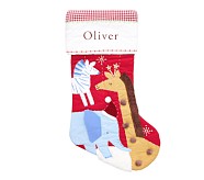 Rifle Paper Co. Nutcracker Embroidered Velvet Christmas Stocking Collection