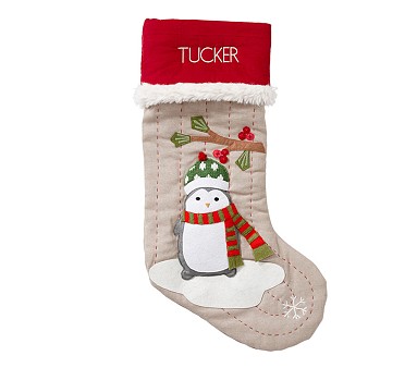 west elm x pbk Modern Snowman Felt Christmas Stocking