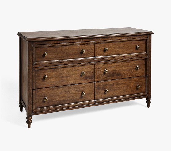 Chris Loves Julia Turned Wood Extra-Wide Dresser | Pottery Barn Kids